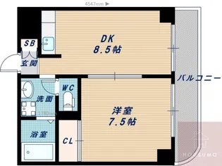 レクシア新大阪【702号室】の間取り