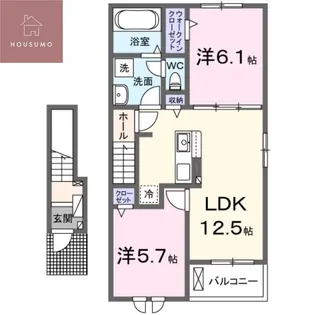 ヴェルデ ブリッサⅢ【205号室】の間取り