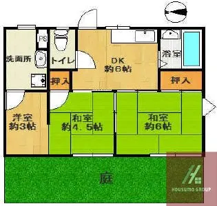 MJハイツ湯里【1階】の間取り