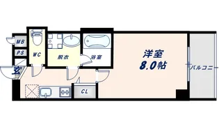 ウエンズ勝山【702号室】の間取り
