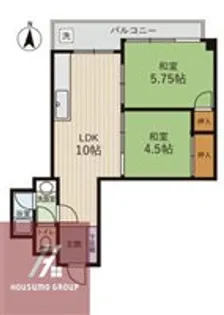 サニーヴィラ十三【801号室】の間取り