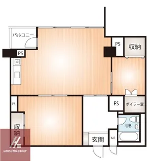 新大阪グランドハイツ二号棟【513号室】の間取り