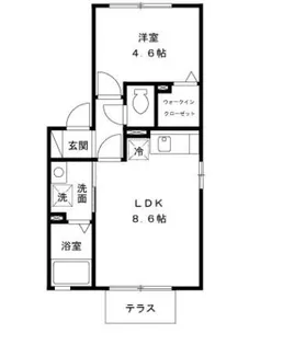ラナ・カスターナ【102号室】の間取り