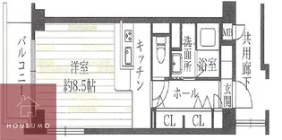 ビスタ江坂東【301号室】の間取り