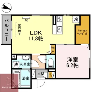 ロイヤルメゾン豊中【1階】の間取り