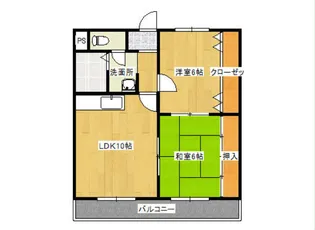 メイフェアN【2階】の間取り