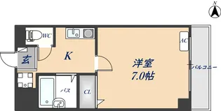 エスポワール吉川【806号室】の間取り