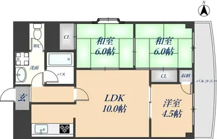 AJ1st【701号室】の間取り