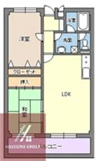 ハイツスリーオーク【1102号室】の間取り