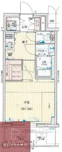 アドバンス江坂東コンフィ【9階】の間取り