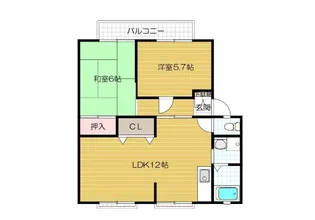 灰塚パークサイドビレッジ【1階】の間取り