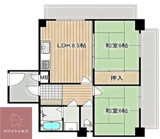 イスズハイツベル加島【206号室】の間取り