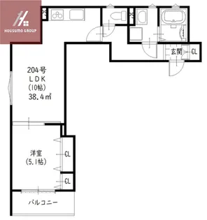 ラモーナ鶴橋【3階】の間取り