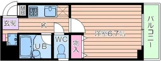ポポラーレ憩【301号室】の間取り