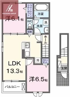 パーク ヴィラ【205号室】の間取り