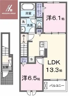 パーク ヴィラ【206号室】の間取り