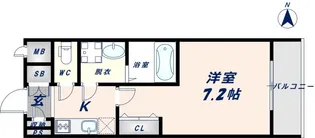 アドバンス大阪城グロリア【8階】の間取り