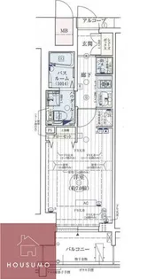 エステムコート新大阪Ⅹザ・ゲート【2階】の間取り