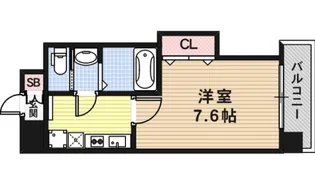 Luxe玉造Ⅰ【1階】の間取り