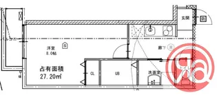 クローバー・シエル長居公園【3階】の間取り