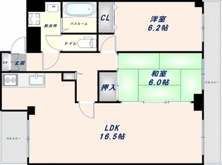 グランデージ今里【901号室】の間取り