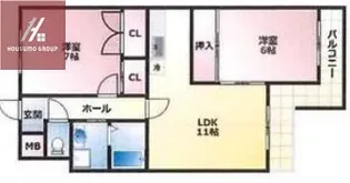 グランドール大鳥【2階】の間取り