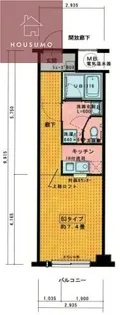 八尾市志紀町マンション【3階】の間取り