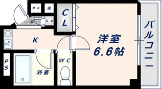 エトワールヴィルーR深江橋駅前【312号室】の間取り
