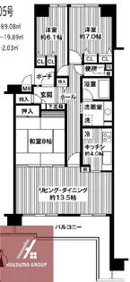 ジオ緑地公園3番館【7階】の間取り