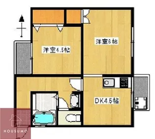 ビギンハイツ A棟【2階】の間取り