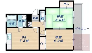 第2中尾ハイツ【317号室】の間取り