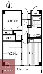 アンジュルーブル【3階】の間取り