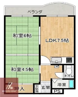 コーポ柴原【2階】の間取り
