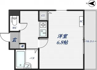 ドリームネオポリス北鴻池【3階】の間取り