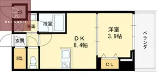 ヴィーナス今里【1014号室】の間取り