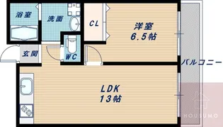 JMRレジデンス新大阪【3階】の間取り