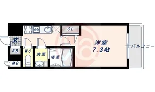 レシオス天王寺【5階】の間取り