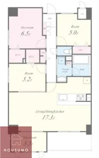 ミッドヴィレッジ曽根【805号室】の間取り