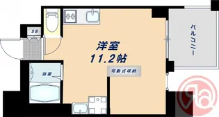 DOUBLE NINE RESIDENCE TENNOJIMINAMI【9階】の間取り
