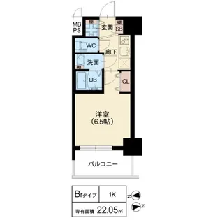 スプランディッド阿倍野【12階】の間取り