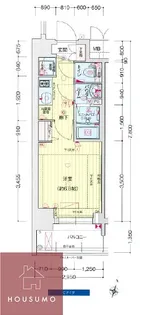 プレサンス塚本グランゲート【1008号室】の間取り