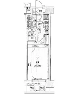 ララプレイス玉造オーブ【604号室】の間取り