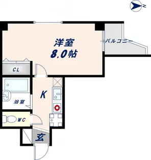スリーゼ菱屋西【207号室】の間取り