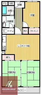 千里スカイハイツ【7階】の間取り