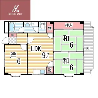 メゾンサンガ【2階】の間取り