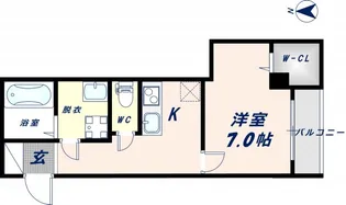 クイーンライフ東今里【906号室】の間取り