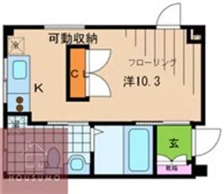 サングリエG【302号室】の間取り