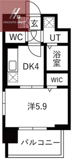 レジュールアッシュ緑橋駅前【605号室】の間取り
