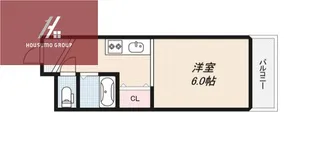 ソルテ住道【203号室】の間取り