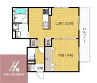 ウェルゲートノース【1階】の間取り